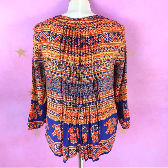 Anthropologie Vanessa Virginia Mahdia Elephant Top - Picture 3 of 10